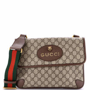 Gucci Medium Neo Vintage Flap Messenger GG Coated Canvas